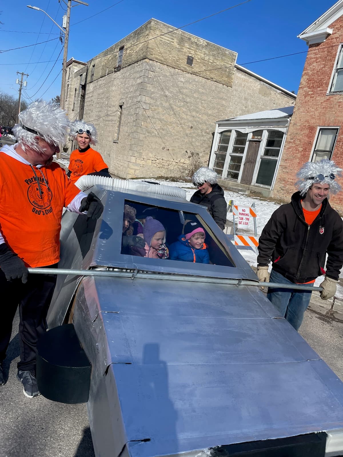 2025 Bed Races — the DeLorean time machine bed